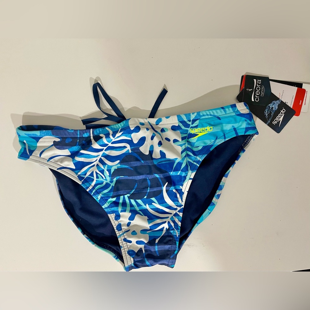 Speedo Blue and White Tropical Swim Bottoms